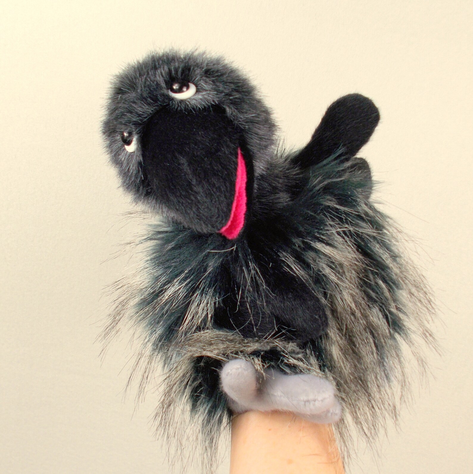 Funny Crow Hand Puppet for Children. Glove Puppet Bird. Plush Etsy