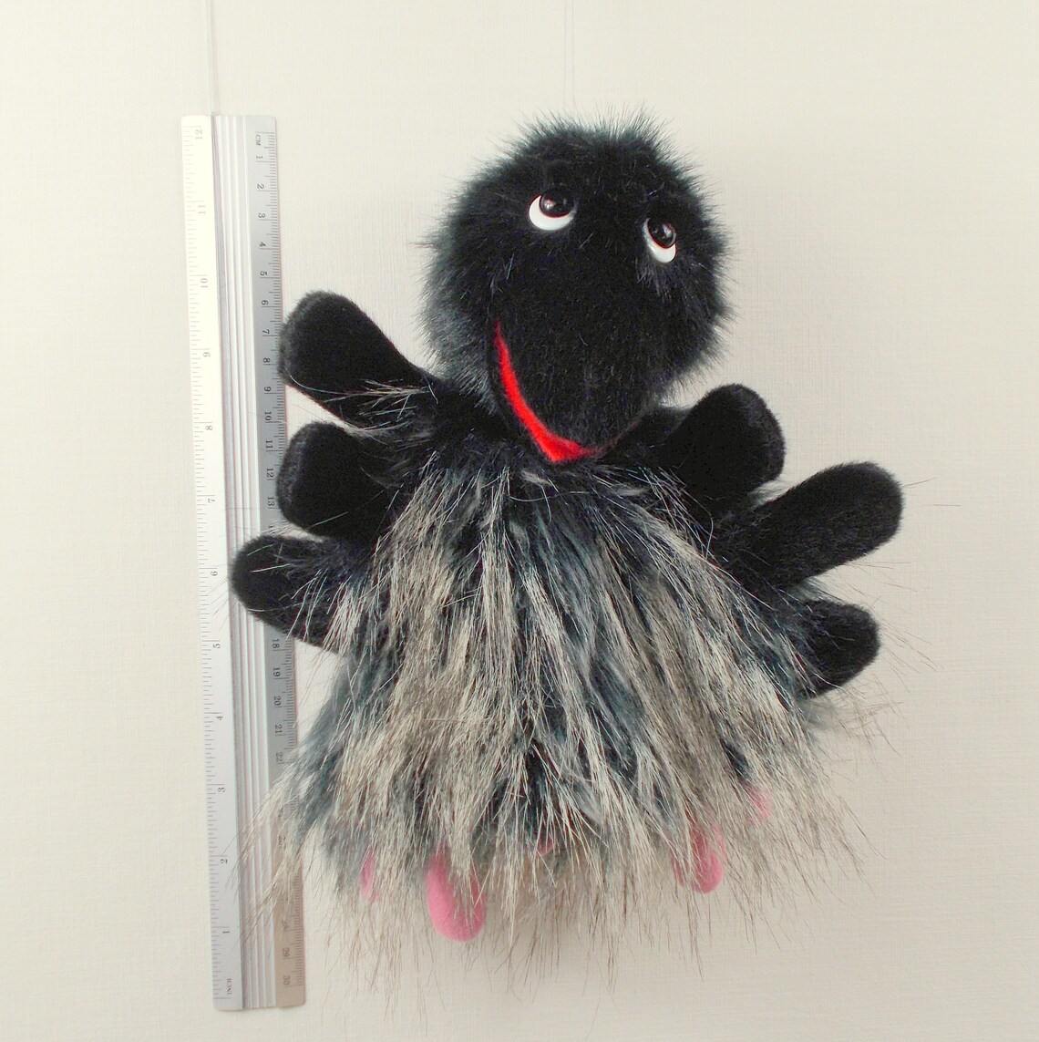 Funny crow hand puppet for children. Glove puppet bird. Plush Etsy