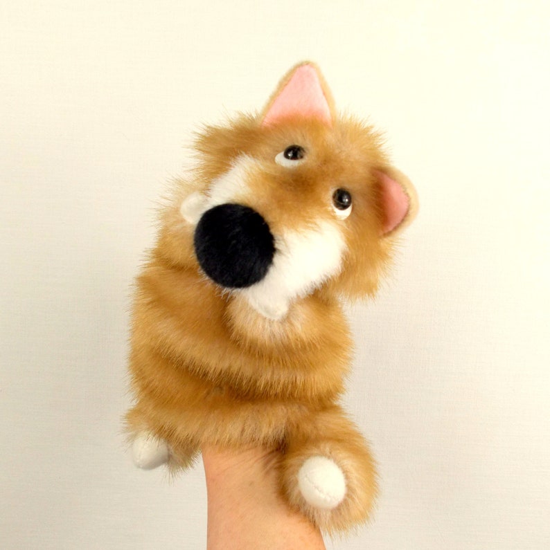 Little fox Hand Puppet for small hands. Puppet glove for Etsy
