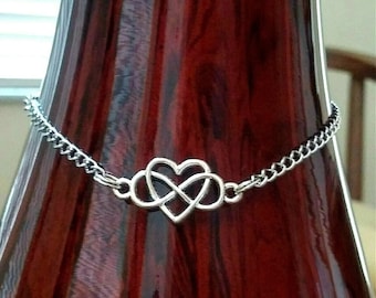 Infinity Love Heart Shape Ankle Bracelet Stainless Steel Chain Anklet Bracelet Women Foot Jewelry