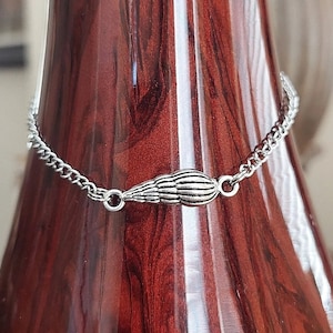 shell Ankle Bracelet, Conch Shell Anklet Bracelet, Adjustable Silver Stainless Steel Ankle Bracelet Foot Bracelet