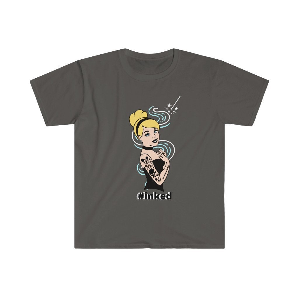 Inked Cinderella T-Shirt Unisex Disney punk Cinderella | Etsy