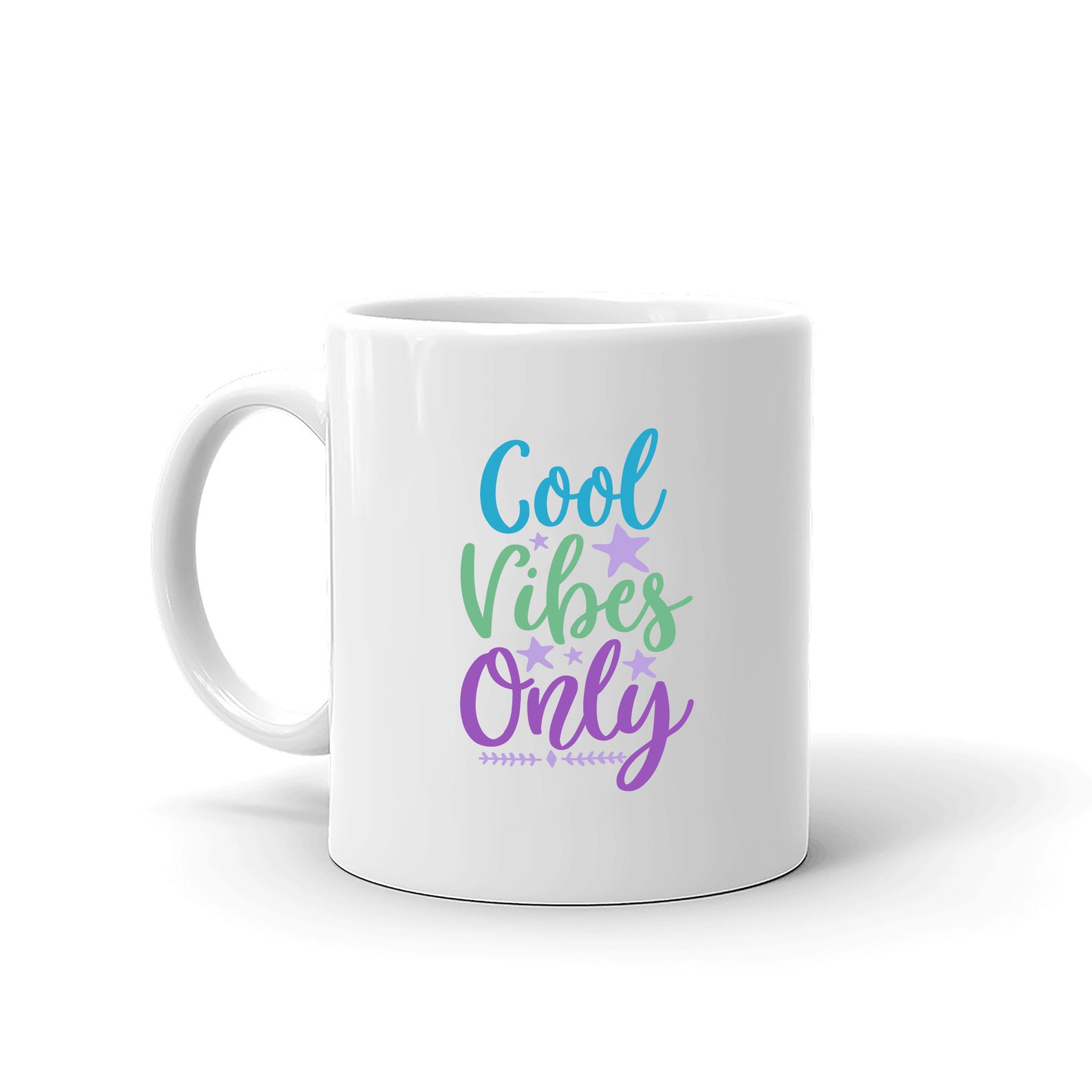 Cool Vibes Only Gift Ceramic Coffee Mug 11oz Etsy