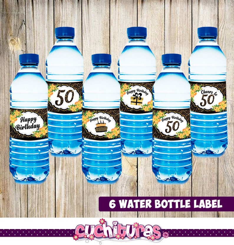 50th Birthday H2o Bottle Labels - Printable 50th Birthday Social gathering Decorations - Drinking water Bottle Label - Printable Electronic Document Fast Obtain image relating to Water Bottle Labels Printable named 50th Birthday Drinking water Bottle Labels - Printable 50th Birthday Bash Decorations - H2o Bottle Label - Printable Electronic Report Prompt Down load