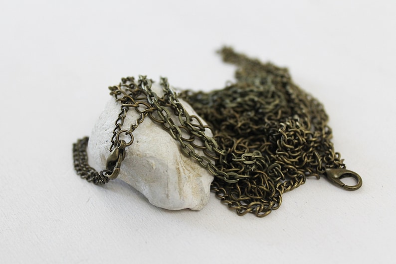 bronze 10 pieces colorful mixed chains