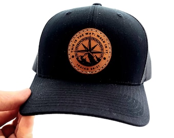 This is the way; Walk in it. - christian biblical religious leather trucker cap