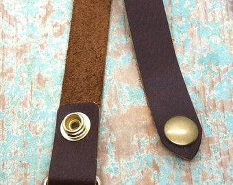 Key Chain with Brass D-Ring & mini key rings