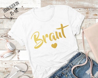 T-Shirt JGA, hen party with saying, print - shirt bridal heart