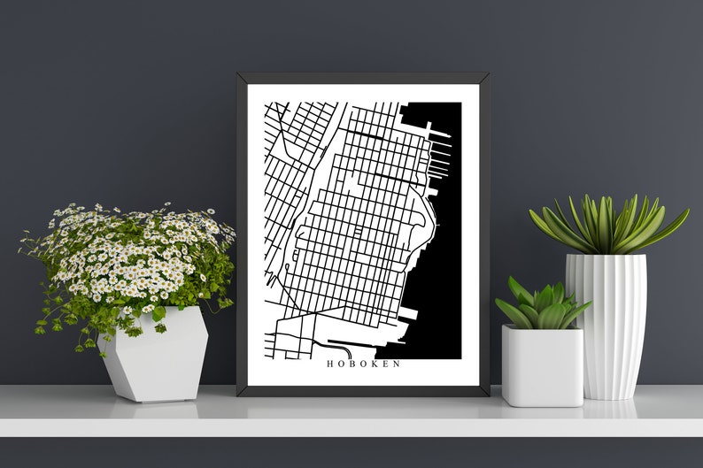 Choose Any City Custom Map Art Office Decor Travel Gift Custom Map City Map Print Home City Town Streets Map Art Wall Poster Gift Home image 7