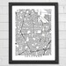 Levittown Map Art City Streets Map Print New York Custom - Etsy