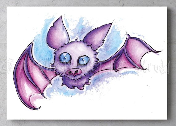 Hey Fluffy Horror Dark Fantasy Demon Cats Art Illustration Art Print Wall Art Witcher Gothic Absurd ART Print