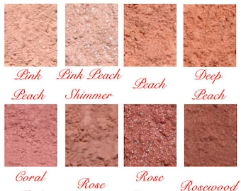 Studio Mineral Natural Blush Makeup Pure Pigments Matte Shimmer Sparkle Mica Made in the USA