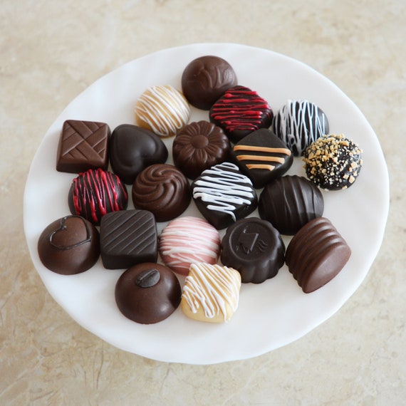 Real size fake chocolates, Truffle charm for decor - Etsy sterreich