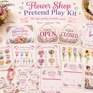Set de juego de simulación de floristería