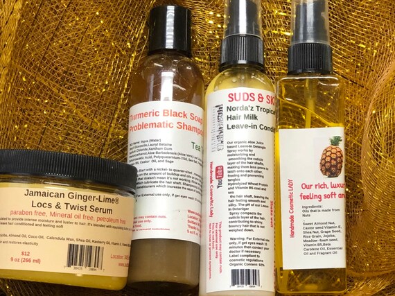 Natural Starter Locs Haircare Kit For Problematic Scalp Etsy