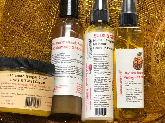 Natural Starter Locs Haircare Kit For Problematic Scalp Etsy
