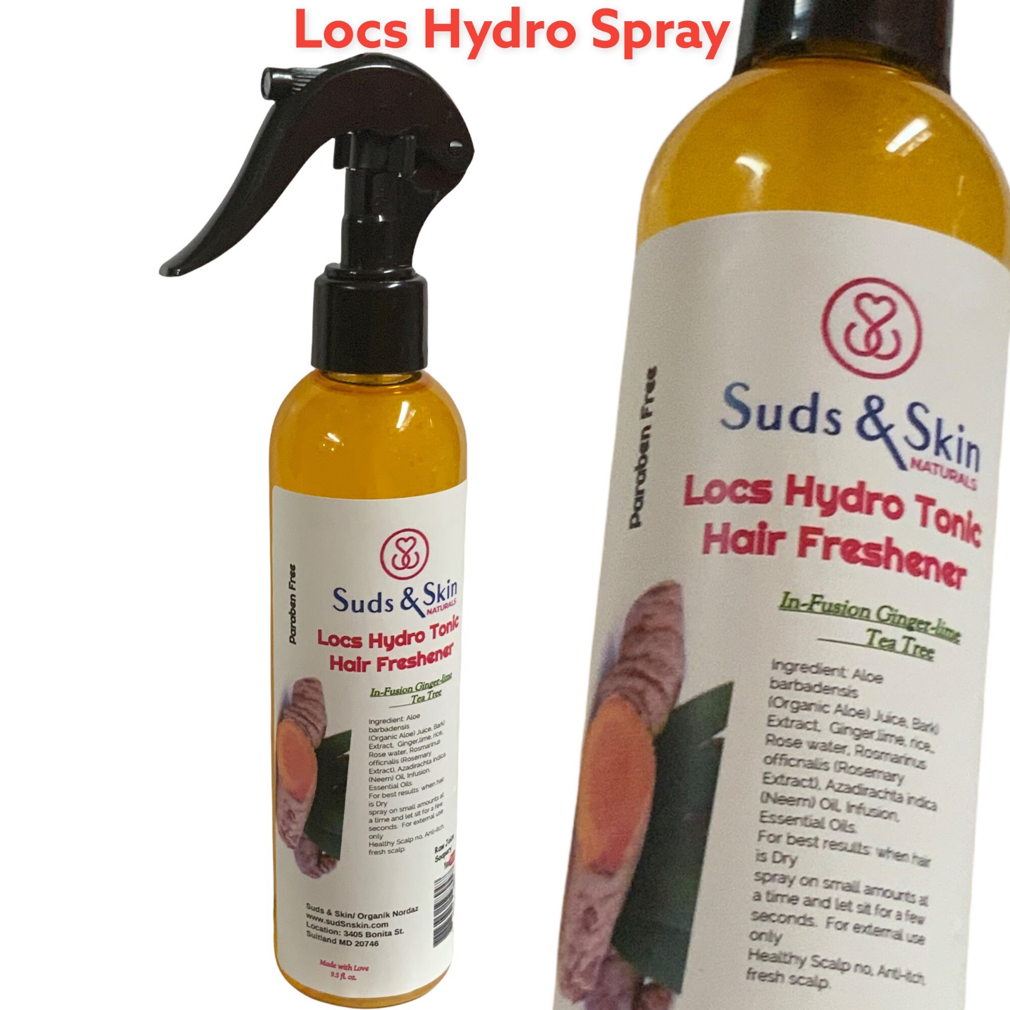 Locs Hydro Hair Tonic Freshenerrose/aloe Water Scalp - Etsy