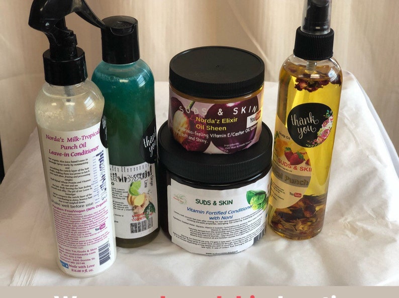 Free Shipping Special Natural Hair Kit Paraben Petroleum Free Etsy