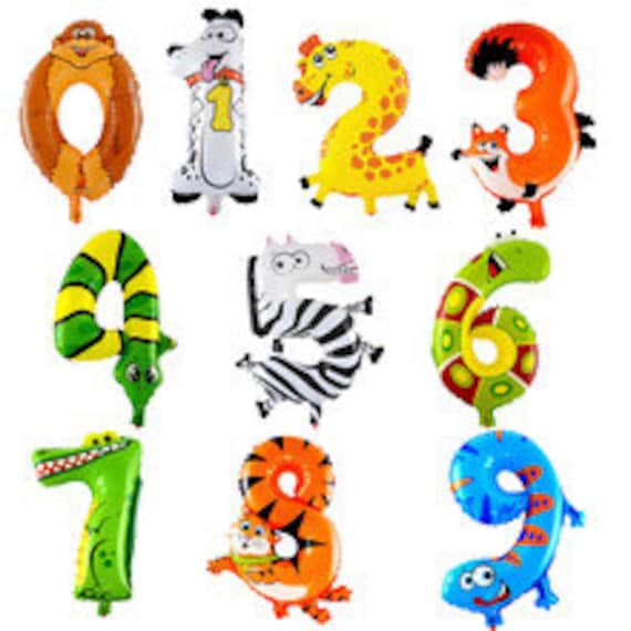 Number Balloons 19 inch Balloon- Colorful and great quality. 1st Birthday Party. Il_570xn