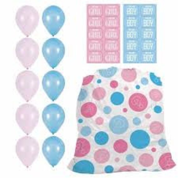 Gender Reveal Scratch off Card Set of 20 Cards- Pink or Blue- Boy or Girl- Il_570xn