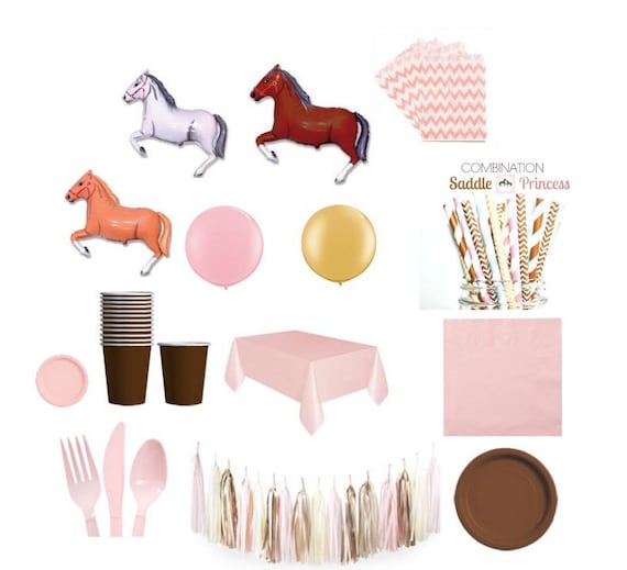HUGE Birthday Kit Set!!! Horse Party- Girls Package Il_570xn