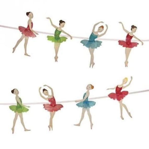 Ballerina Fairy Garland - Cake Decoration, Party Supplies- Cute and Adorable Il_570xn