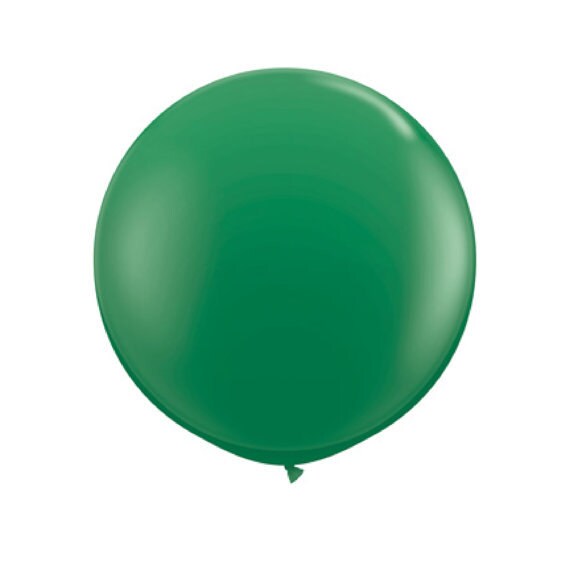 1- Round Green 27 inch Balloon- Colorful and great quality. Helium Quality Il_570xn