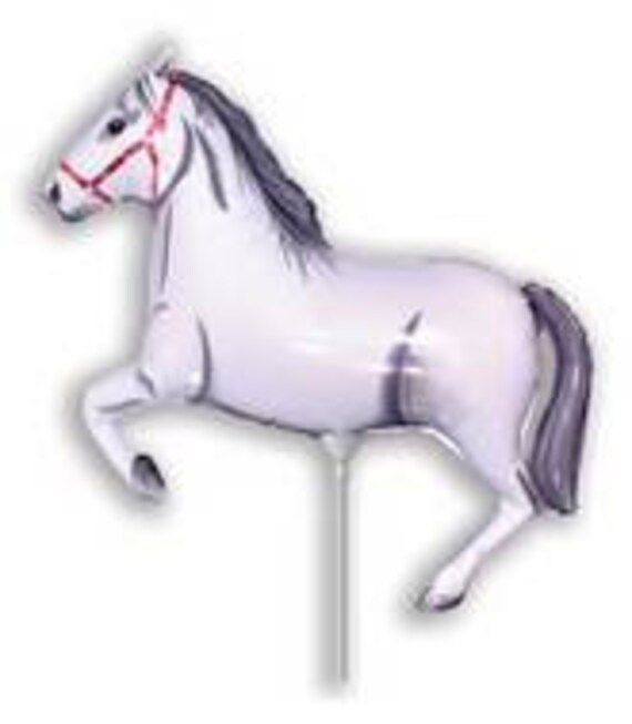 16 inch Air Fill White Horse Balloon- Colorful and great quality. Il_570xn