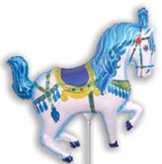 16 inch Air Fill Horse Carousel Balloon- Colorful and great quality. Il_570xn