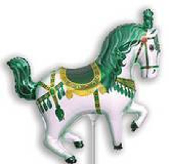 16 inch Air Fill Horse Carousel Balloon- Colorful and great quality. Il_570xn