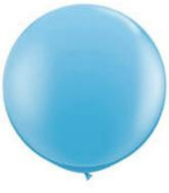 1- Round Cool Blue Baby 36 inch Balloon- Colorful and great quality. Helium Quality Il_570xn