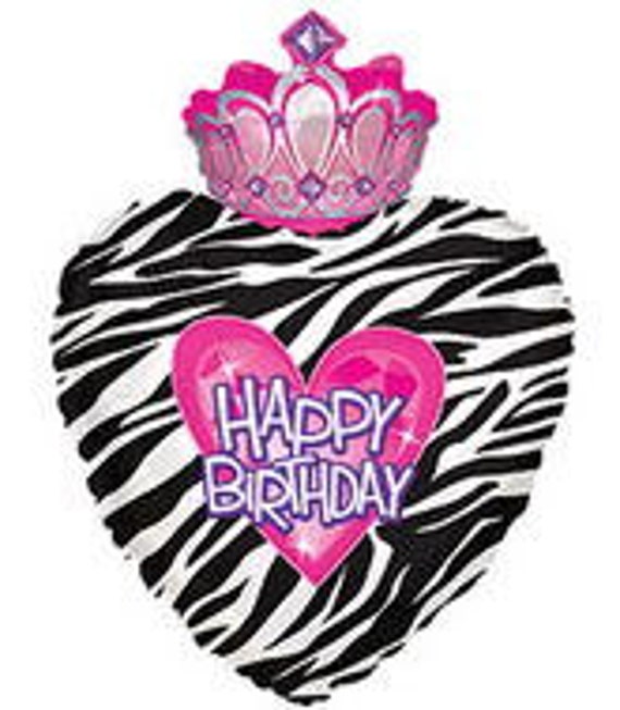 30 inch Princess Birthday Balloon- Colorful and great quality. Il_570xn