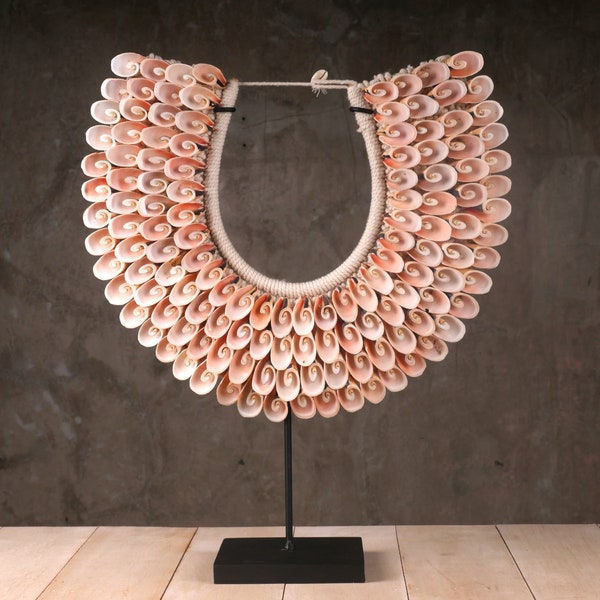 Papua Halskette - Rosa Muschelkette - Boho Interior - Sea Shell Necklace