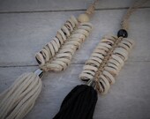 Cowrie shell tassel key ring - Bag tassel - Key chain -