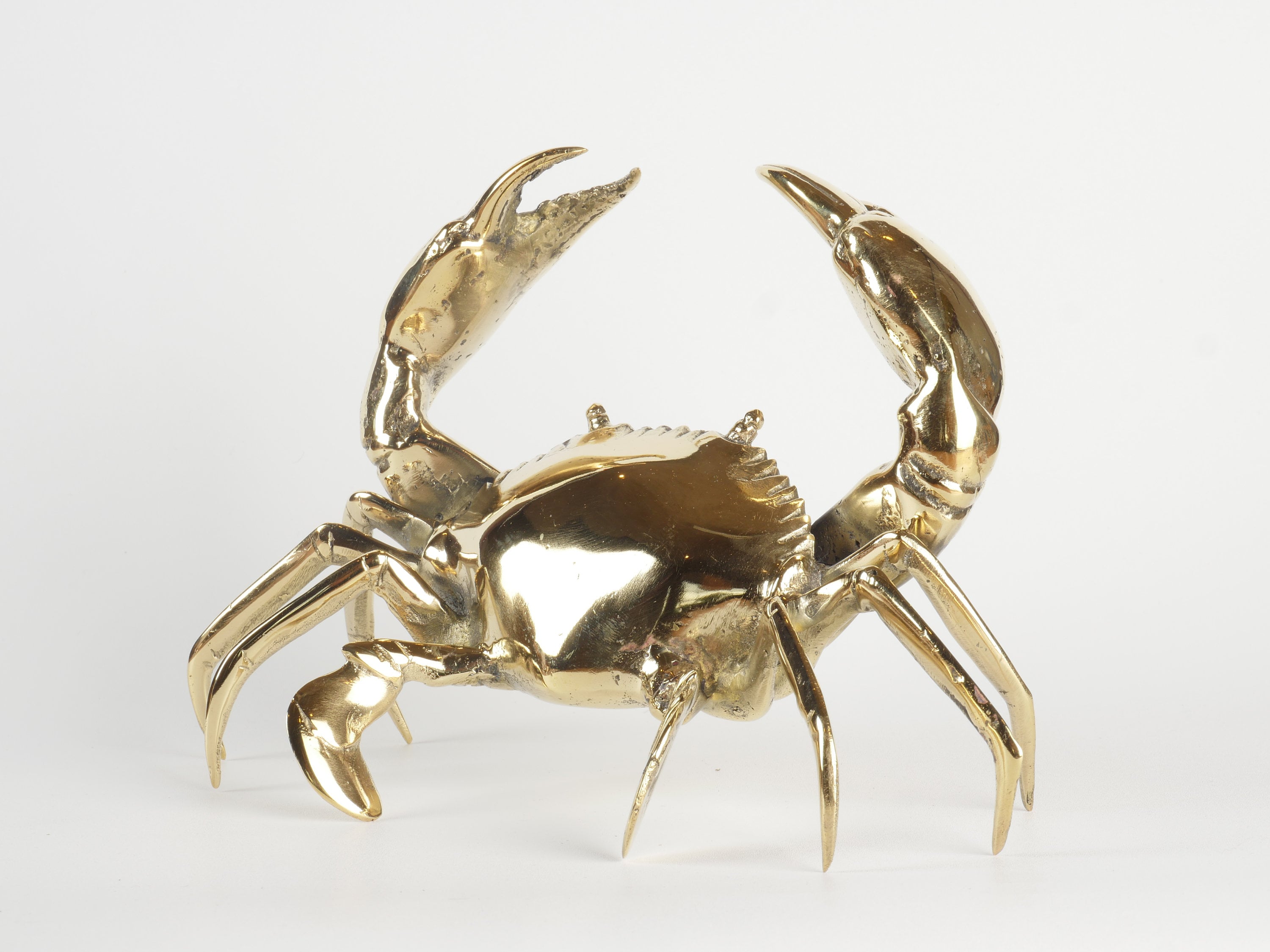 超可爱 Mr Pinchy Crab Brass - Figure Crab Brass - Crab Brass - Crab 工芸品