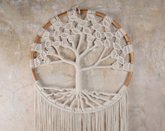 Tree of Life Macrame Wall Hanging / Large Macrame Wall Hanging / Dreamcatcher / Tree of Life Dreamcatcher