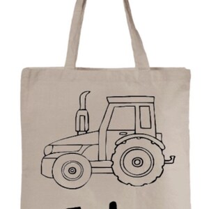 Canvas Coloring Tote Bag - Etsy