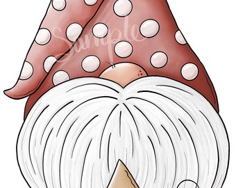 Be Jolly Gnome - PNG Clipart Commercial Use Instant Digital Download Dye Sublimation
