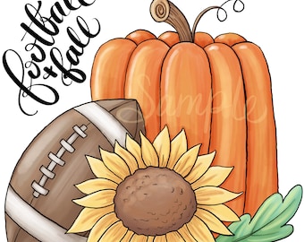 Football and Fall, Let’s Party Y’all - PNG Clipart Commercial Use Instant Digital Download Dye Sublimation