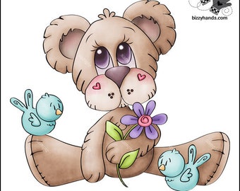 Bear's Little Friends - PNG Clipart Commercial Use Instant Digital Download Dye Sublimation