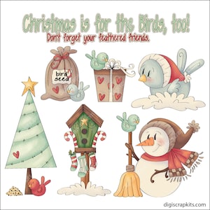 For the Birds - Clip Art Designs Graphics Illustrations Sublimation PNG Instant Digital Download, Commercial Use Allowed