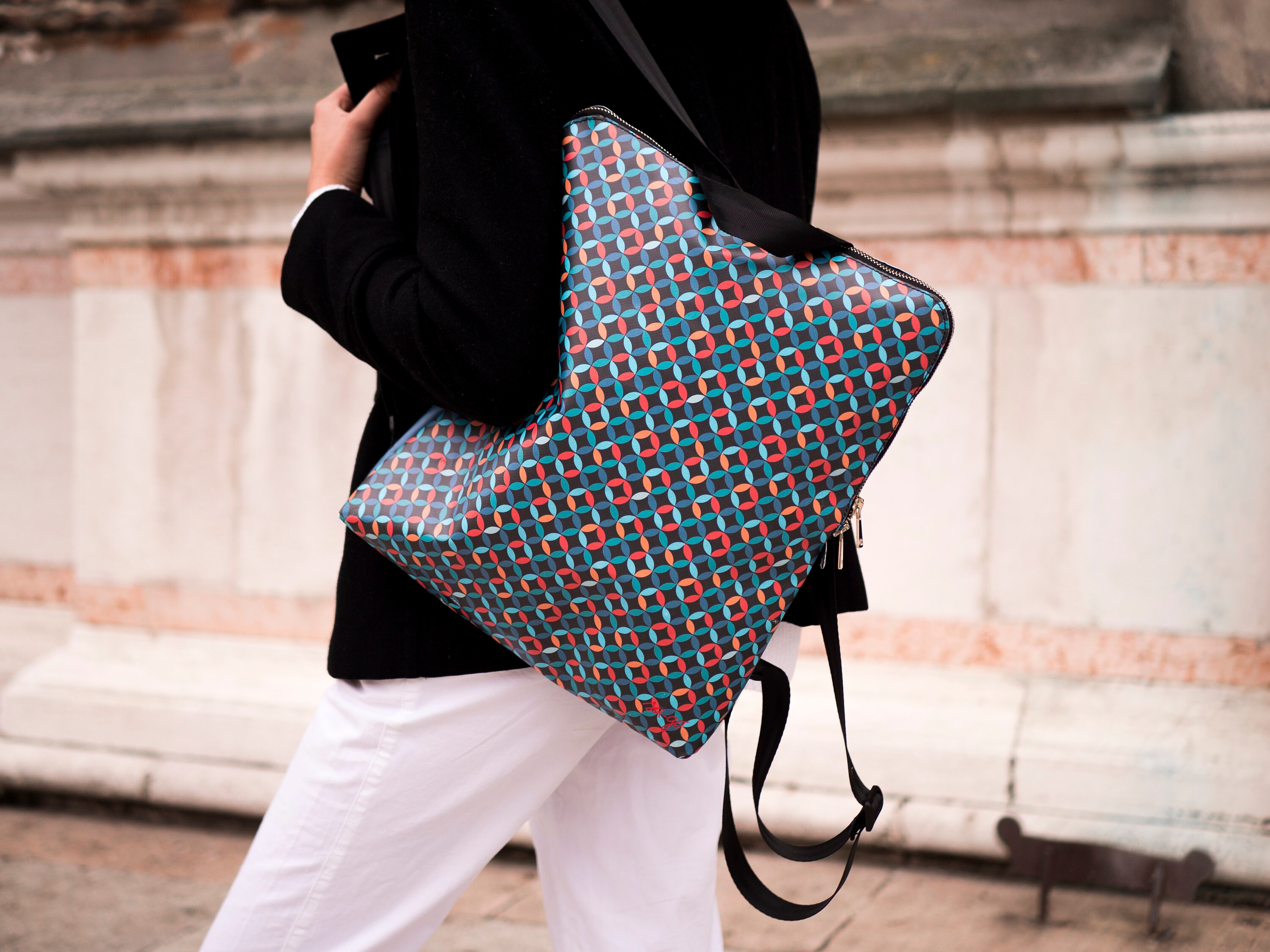 Backpack With Geometric Pattern Etsy Canada