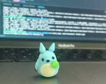 Mini Totoro - Sky Blue, Leaf