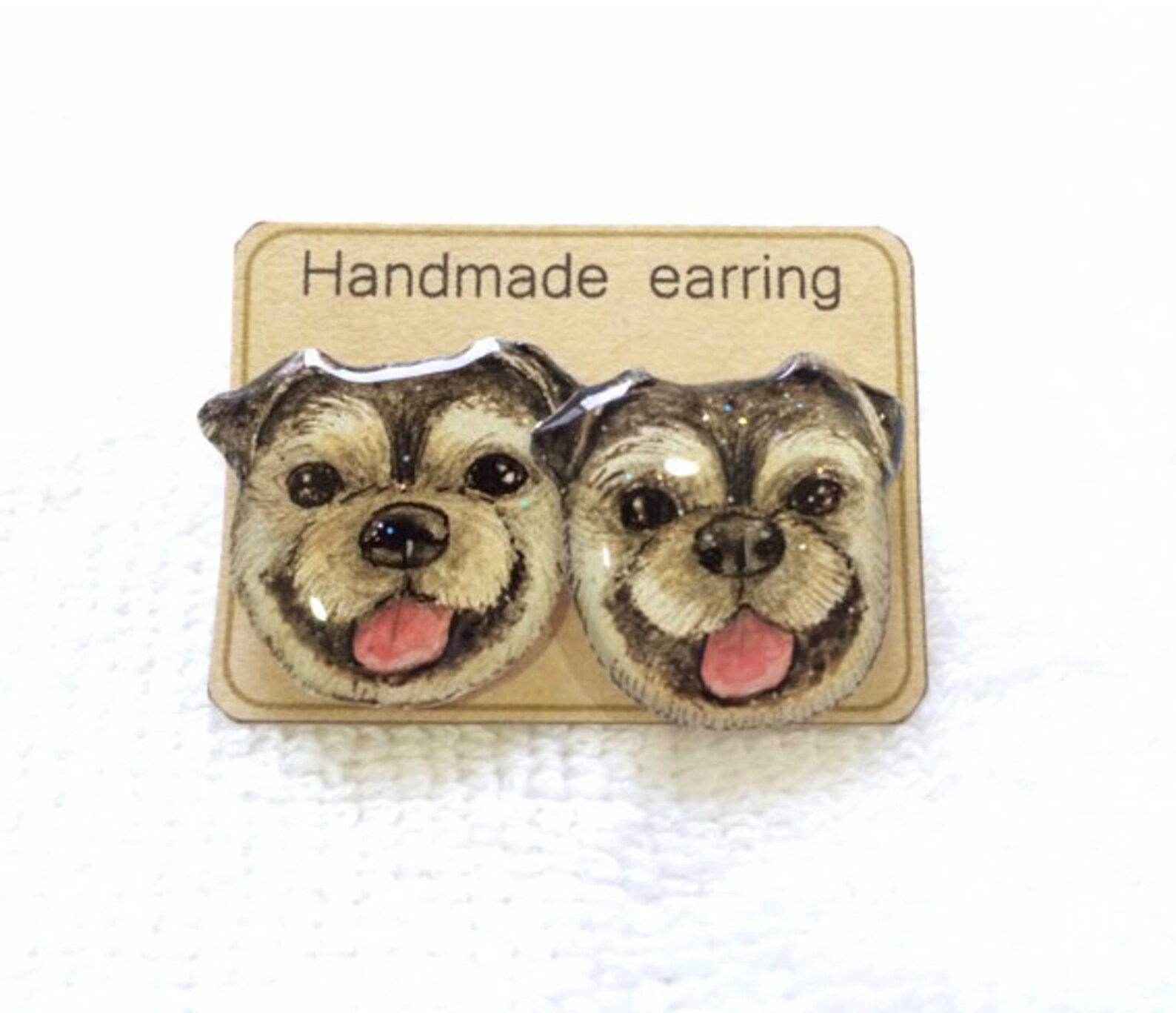 CUSTOM PET EARRINGS Dog Cat Animal Custom Earrings Stud Earrings Post