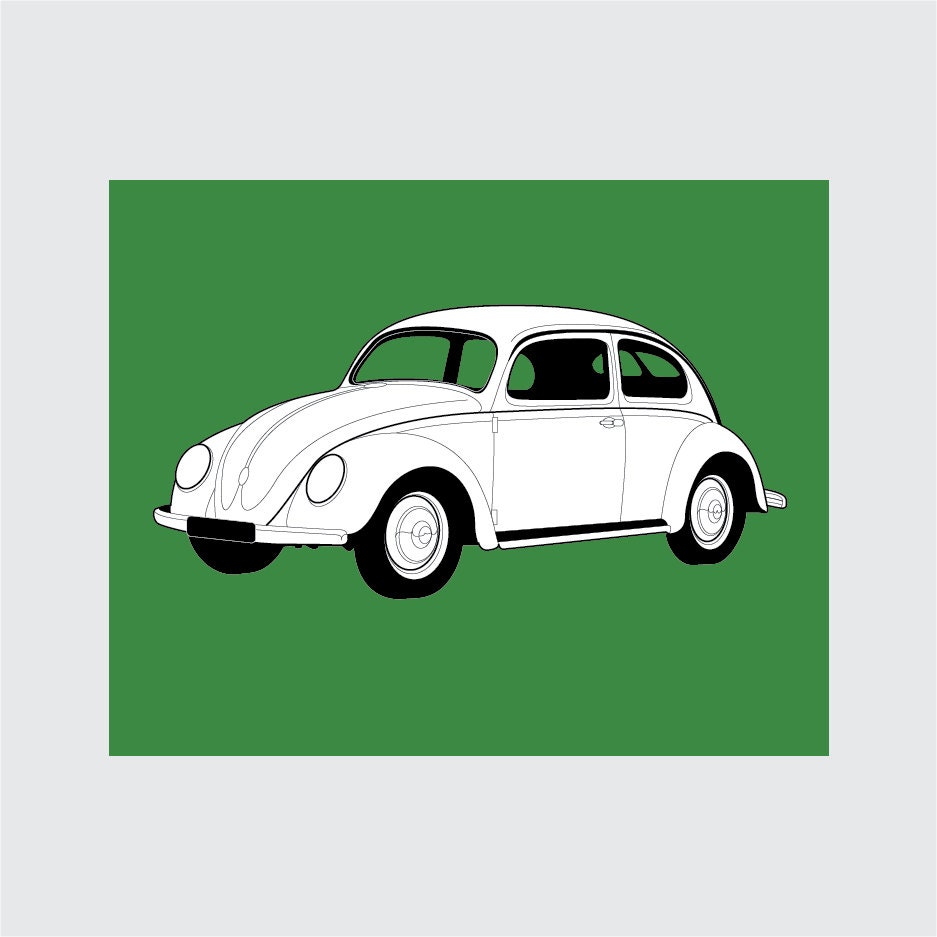 1947-volkswagon-beetle-art-print-8x10-printable-vw-bug-etsy