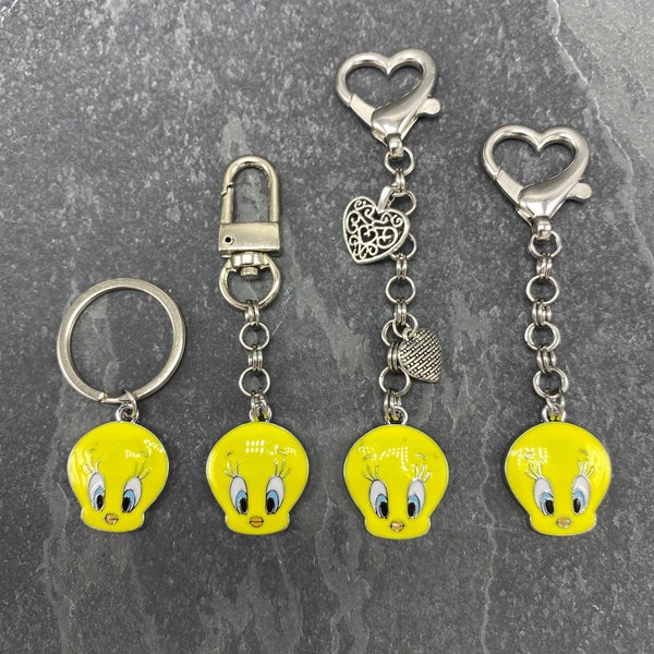 Tweety Bird Purse Charm, Tweety Purse Charm, Tweety Zipper Pull, Tweety Bird Handbag Charm, Tweety Bird Bag Charm, Tweety Backpack Charm