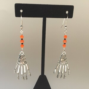 Skeleton Hand Earrings, Halloween Earrings, Skeleton Earrings, Hand Earrings