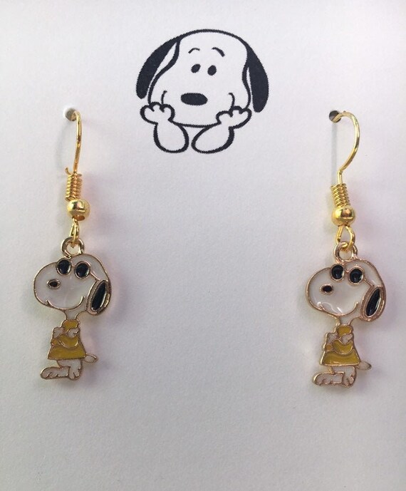 snoopy earrings