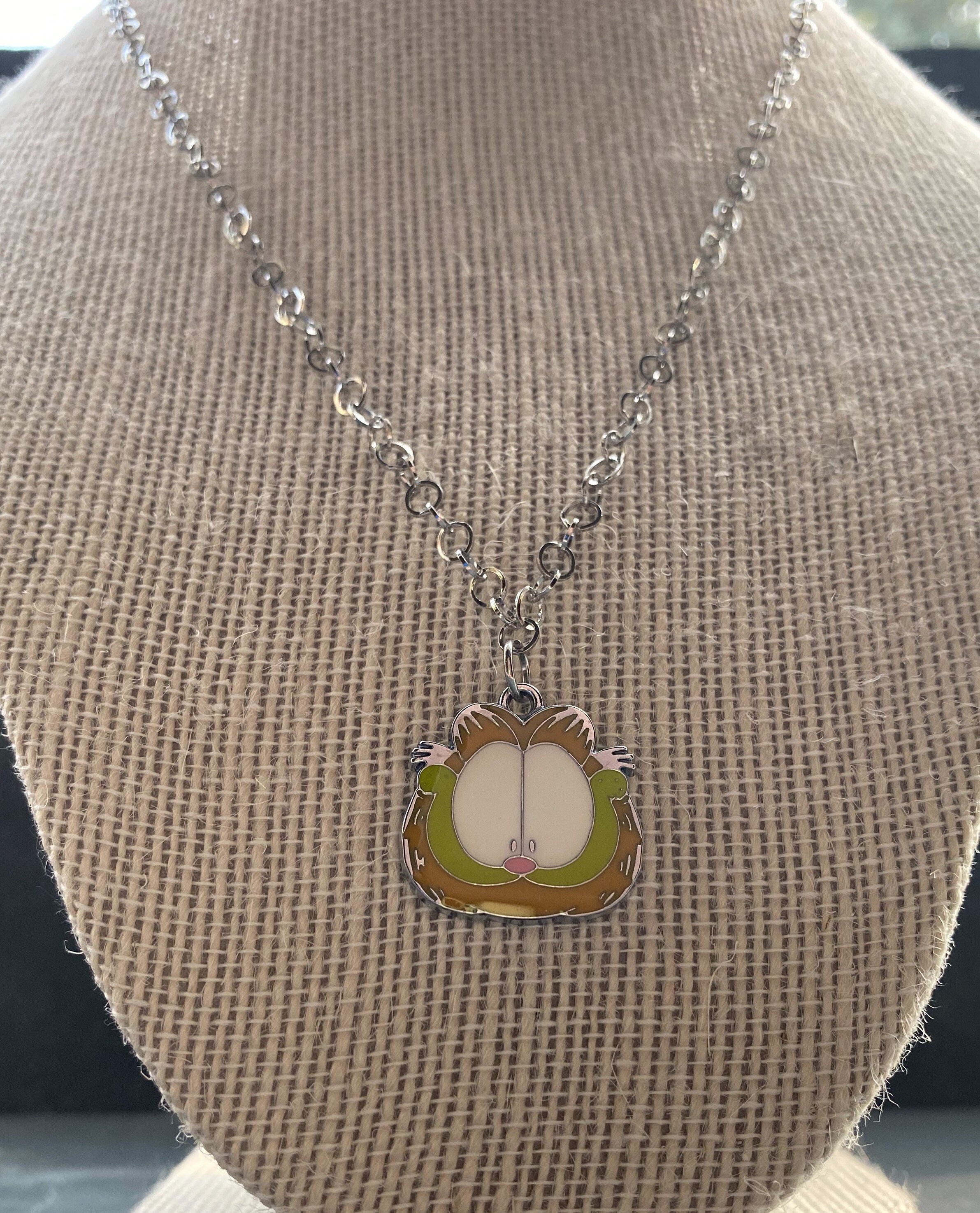 Collar Garfield collar Garfield collar de acero inoxidable | Etsy