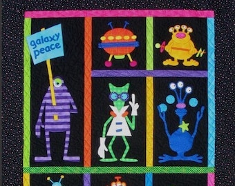 Planetary Party PDF Download Quilt Pattern by Amy Bradley